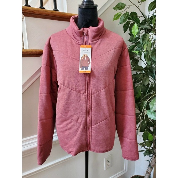 Three Dots Women's Pink Polyester Long Sleeve Full Zip Front Casual Jacket 2XL - Picture 11 of 11